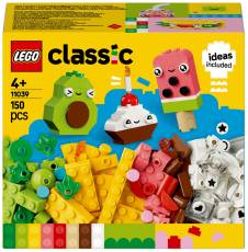 LEGO Classic-låda med färgglada klossar och matfigurer