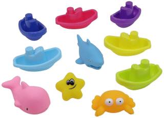 Båtar & sjödjur - Badleksaker leksak för barn 1 år