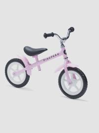 Svartvit balanscykel med 10-tums hjul och greppvänliga handtag Svartvit balanscykel med 10-tums hjul och greppvänliga handtag