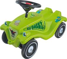 Grön Bobby Car med dinosaurietema för aktiv lek och upptäckande.