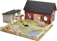 Bondgård med djur - Bondgård leksak för barn 3 år