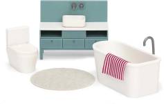 Badrum - Dockhus leksak för barn 3 år