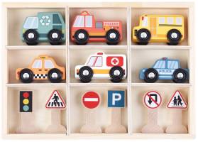 Trafiklåda - Fordon leksak för barn 3 år