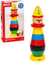 BRIO Stapelclown - Klassiska leksaker leksak för barn 1 år