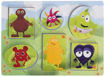 Babblarna (6 bitar) - Pussel leksak för barn 1 år