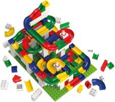 Stort kulbaneset med många moduler och kulor