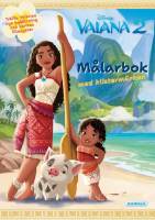 Målarbok med Vaiana och havsmotiv på omslaget