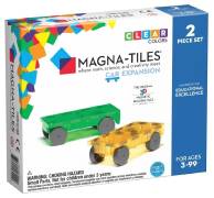 Magnetset med bilbaser och färgglada byggplattor