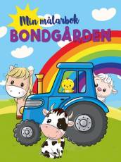 Målarbok med Bondgården-tema för en kreativ stund vid bordet.
