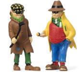 Pippi-figurer Dunder-Karlsson &amp; Blom som gör dockhusleken extra rolig.