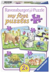 Ravensburger 2-i-1-pussel med färgglada djurmotiv Ravensburger 2-i-1-pussel med färgglada djurmotiv