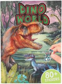 Klistermärkesbok: Dinosaurier - Pysselbok leksak för barn 4 år