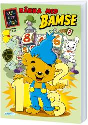 Pysselbok med Bamse och räkneövningar på omslaget