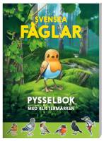 Svenska fåglar - Pysselbok leksak för barn 7 år