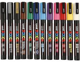 Poscapennor 12-pack - Roligt med färg leksak för barn 8 år