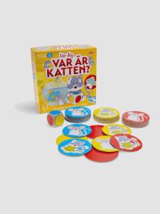 Barnspel Var är katten? som tränar turordning och koncentration på ett lekfullt sätt.