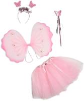 Rosa feutklädnad med vingar och kjol