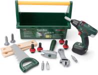 Bosch Verktygslåda — leksaksverktyg för små snickare – bra för finmotorik och lek.